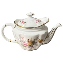 Vintage Royal Crown Derby Posies Mini Bone China Teapot Floral Gold Trim... - $171.43 CAD