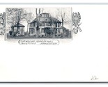 Sir William Johnson Hall Johnstown NY UNP Unused Vignette UDB Postcard V8 - £6.95 GBP