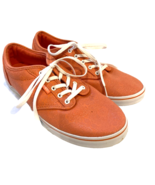 Vans Women&#39;s 8M Shimmer Orange Coral Lace Up Sneakers - $356.16 MXN