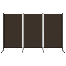  3-Panel Room Divider Brown 102.4&quot;x70.9&quot; Fabric - $127.48 CAD