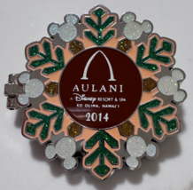 Disney DLR Happy Holidays 2014 Snowflakes Aulani Stitch LE 750 Pin - £29.58 GBP