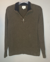 Field &amp; Stream Men’s  XXL 1/4 Zip Sweater Pullover Jacket Brown Hunting ... - £10.99 GBP