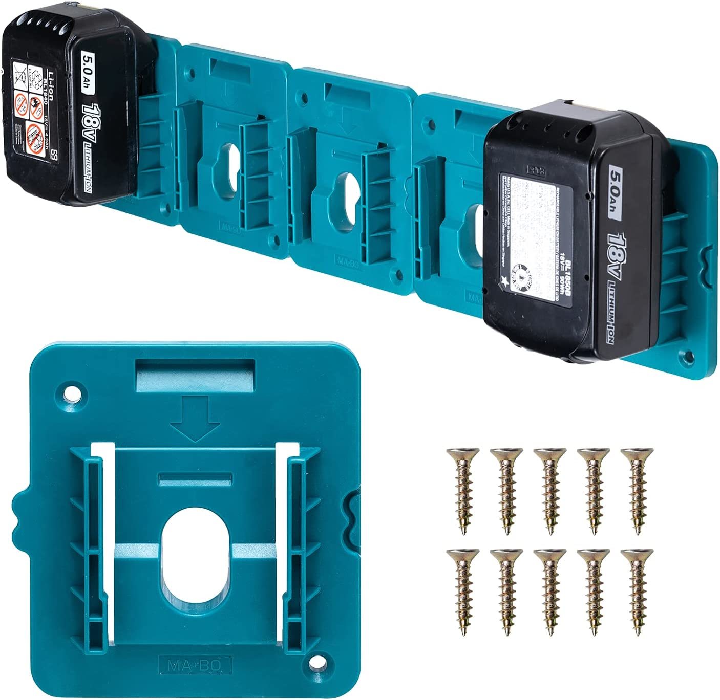 Battery Holder Battery Mount for Makita 18V Battery Dock Holder Fit for,... - $33.99