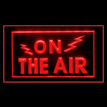 140002B On The Air Radio Record Podcasting Blog Excited Studio LED Light Sign - £17.57 GBP