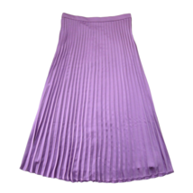 NWT J.Crew Tall Pleated Midi in Wisteria Purple Satin A-line Skirt 8T $98 - £53.23 GBP