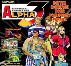 Street Fighter Alpha 3 Arcade Flyer Capcom Original NOS Game Art Print Sheet - $19.80