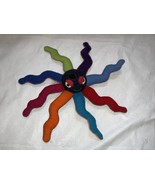 Barbara Samsoni Octopus Rainbow Handmade Handwoven Cotton Plush Toy Decor - $19.79