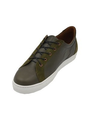 Baskets en cuir fait main vert armée avec semelle intérieure en cuir Item image 2