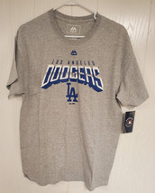 Los Angeles Dodgers Majestic Gray T Shirt - MLB - £15.80 GBP