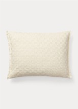 Ralph Lauren Callen Basketweave deco pillow Cream NWT - $46.99