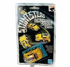 Hasbro Stuntsters stunt Diecast Toy Car Truck Vtg MOC 1982 Incredible Yellow GT - £38.89 GBP