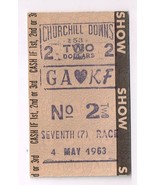 1963 Kentucky Derby Betting Ticket Chateaugay Winner - $1,380.02 MXN