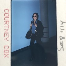 1997 Courtney Cox at LAX Celebrity Color Photo Transparency 35mm Film Slide - $9.49