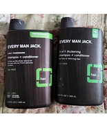 2 Every Man Jack 2-in-1 Thickening Shampoo + Conditioner - Tea Tree 13.5... - $47.48 CAD