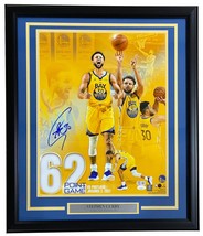 Stephen Curry Signed Framed 16x20 Golden State Warriors 62 Point Game Ph... - £541.07 GBP
