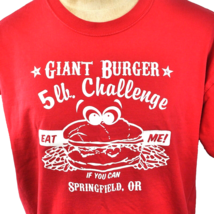 Giant Burger 5Lb Challenge Eat Me If You Can T-Shirt size XL Mens Springfield OR - £21.49 GBP