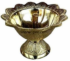 Rastogi Handicrafts Indian Hindu Pooja Deepak Diya Oil lamp - £11.24 GBP