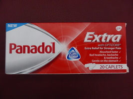 PANADOL Extra Optizorb Pain Relief Bad Headache Backache Toothache 20 Caplets - £17.29 GBP