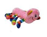 15" VINTAGE WORLD OF SMILE LOTS A LOTS LEGGGGGGS PINK STUFFED ANIMAL PLU... - $38.00