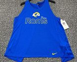 Nike Dri-Fit Shirt Women Medium Los Angeles LA Rams Sleeveless Crew Neck... - $26.49