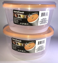 Vented Lid 2-9.07 Cups/72 oz Sure Fresh Dry/Cold/Freezer Food Storage Co... - $18.69