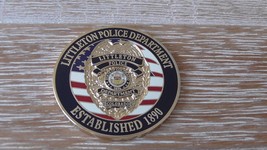 Littleton Police Department Colorado Challenge Coin #660U - $30.68