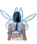 Playboy Fairy Wings Bunny Head Logo Sheer Sequin Glitter Elastic Straps ... - £32.46 GBP