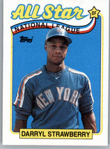 1989 Topps 390 Darryl Strawberry All Star New York Mets - $1.75