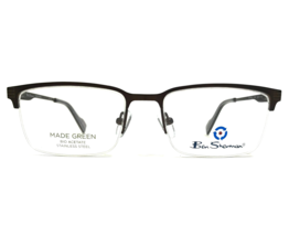 Ben Sherman Eyeglasses Frames GOSWELL C02 Brown Rectangular Half Rim 53-17-140 - £55.75 GBP