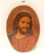 Vintage Jesus wood Plaque 11&quot; &quot;Head of Christ&quot; Ralph Pallen Coleman Reli... - €42,53 EUR