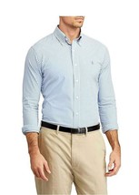 New Polo Ralph Lauren Polo Men&#39;s Performance Twill Classic Fit Shirt Blu... - $87.11