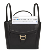 Nine West Women&#39;s Harper Mini Convertible Backpack - Black - £55.63 GBP