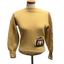 Albion Los Angeles Letterman Varsity Sweater High School Vintage 1963 Yellow U45 - £37.04 GBP