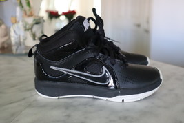 Nike Boys Lace Up Black Shoes Size 11.5 C (7.2 inch inside) - £39.49 GBP