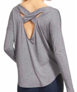 Athleta Sunlover UPF Gray Long Sleeve Tulip Back Athletic Yoga Top, Size XS - $302.68 MXN