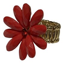 vintage res flower ring startchable7.5  - $20.53