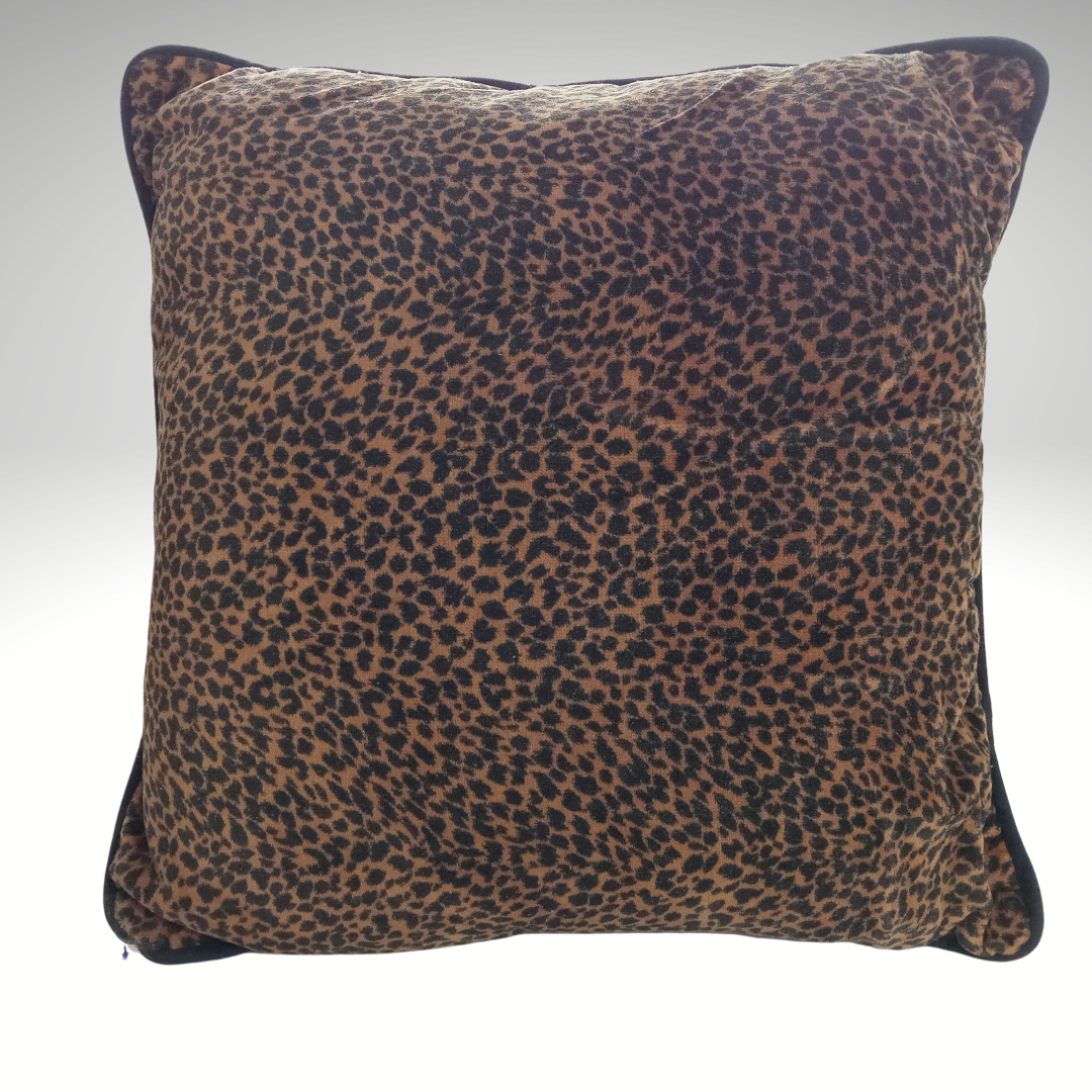 Newport Leopard Print Throw Pillow | Square 17"x17" Decorative Pillow - $15.00