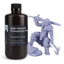 Elegoo 1000 Gram Ceramic Grey Water Washable 3D Printer Resin Lcd Uv-Curing - £34.58 GBP