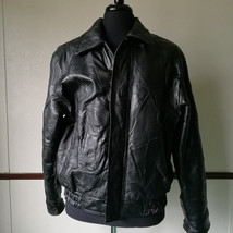 Men&#39;s Genuine Black Italian Style Leather Jacket Coat By Fondini Fashion... - £30.24 GBP