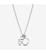 925 Sterling Silver Disney Minnie Mouse Silhouette Collier Necklace 3931... - £18.01 GBP