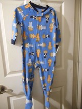 Boys Child Of Mine Monkeys One Piece Footed Pajama Sleepwear Size 24M - £8.47 GBP