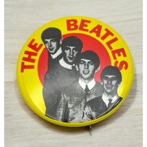 Vintage The Beatles Pinback Button Rock Music Paul John Ringo George Ban... - $18.48