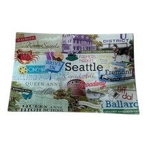Rosanna Seattle Glass Tray 12x8 Neighborhood Collection Velvet Back 2000s - $976.09 MXN
