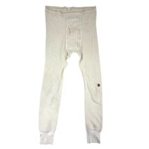 VTG 70s Sears Thermal Long Johns Cream Wool Blend Workwear M - $44.95