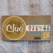 Vintage 1960 Parker Brothers CLUE Mystery Detective Board Game Appears Complete - £18.57 GBP