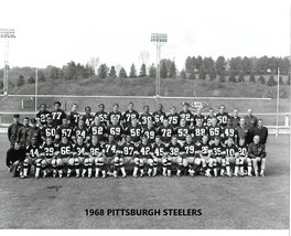 1968 PITTSBURGH STEELERS 8X10 TEAM PHOTO NFL FOOTBALL PICTURE B/W - $4.94
