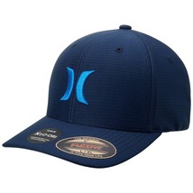 Hurley Men&#39;s H2O Dri Cutback Curved Bill Baseball Hat, Size Small-Medium, Blue - £41.49 GBP