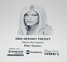 Erin Hershey Presley Promotional Photo 9x6 Port Charles 2002 General Hospital - £3.97 GBP