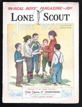 Lone Scout 6/1922-10¢ cover price-Newspaper format-Perry Thompson cover-Pulp ... - $67.90