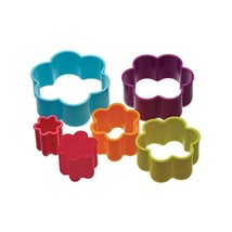 Kitchen Craft Colourworks Plastic Flower Shaped Pastry/Cookie Cutters - ... - $25.00